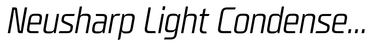 Neusharp Light Condensed Oblique